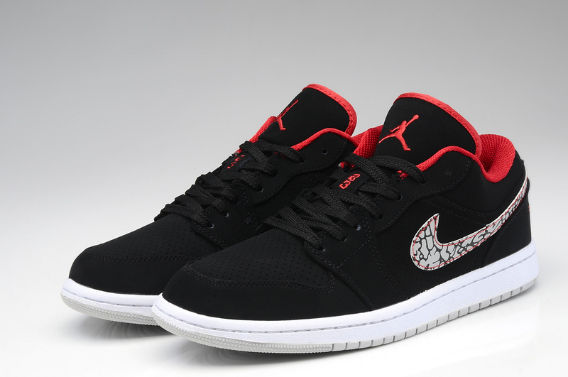 Air Jordan 1 Men Shoes Black/Red Online